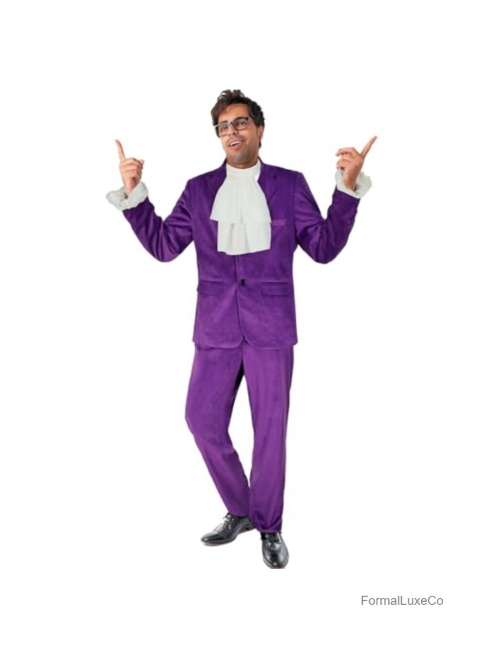 Men's Velvet 2 Piece Suit Tuxedo Blazer & Pants 60s Halloween Costume